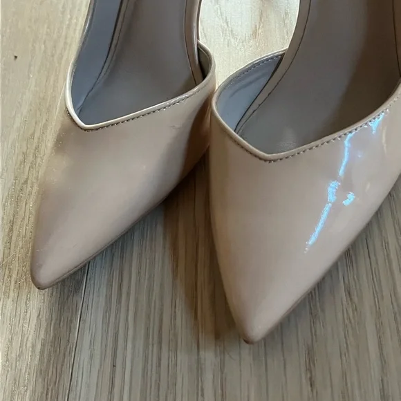 Stuart Weitzman Nude Patent Stiletto Pumps Size 7 - Picture 9 of 14